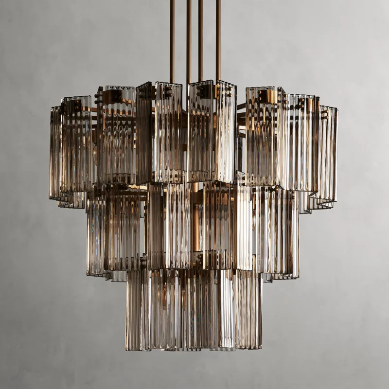 Delsie Round Chandelier-MEET LIGHTING