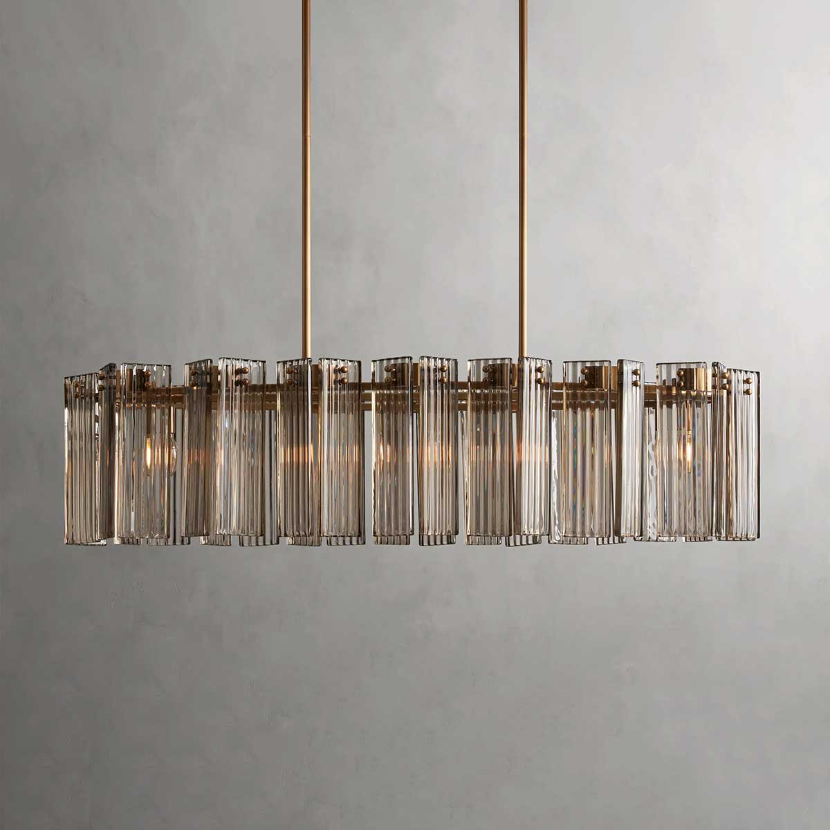 Delsie Oval Chandelier-MEET LIGHTING