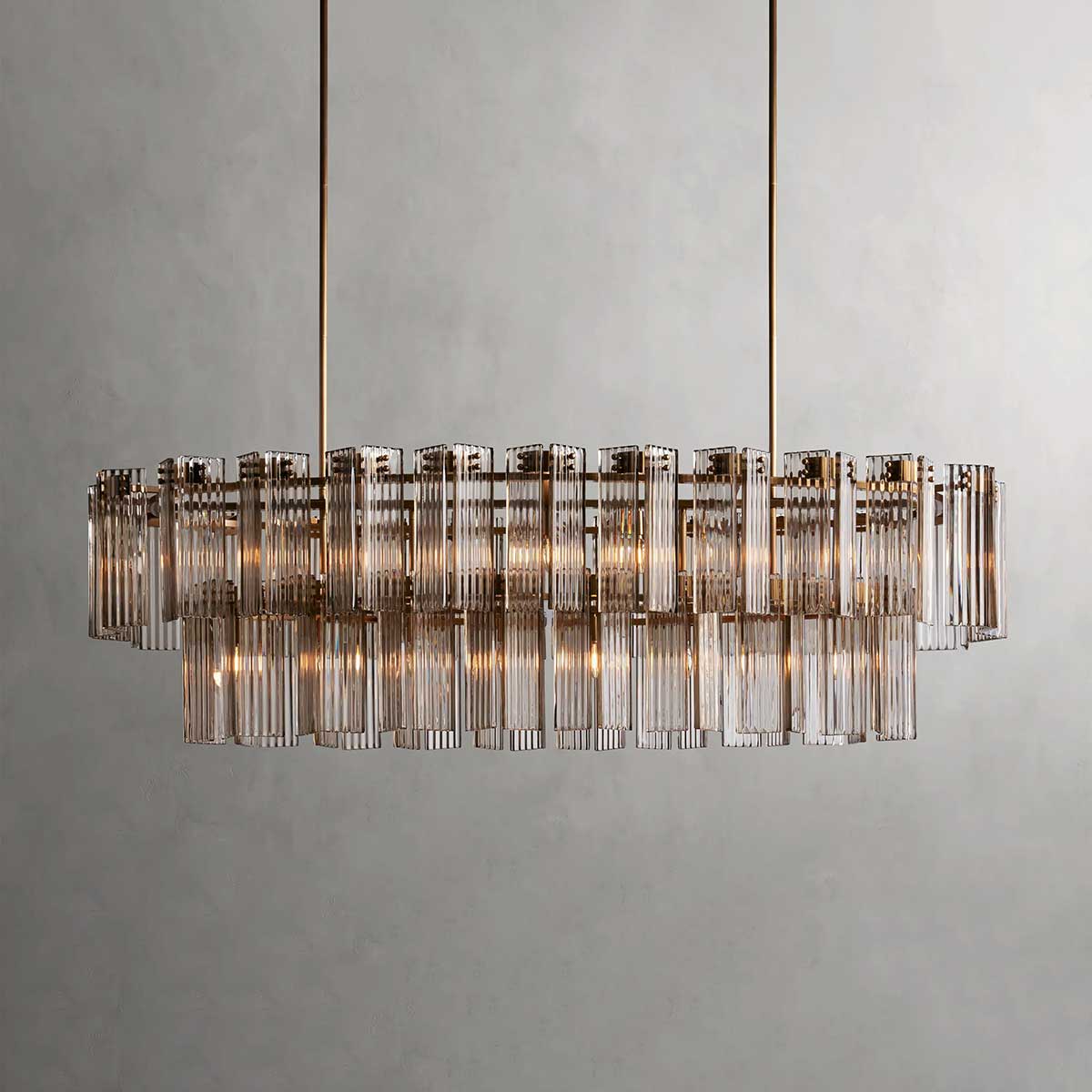 Delsie Oval Chandelier-MEET LIGHTING