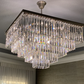 Odeom 7-Layer Crystal Square Chandelier 47"