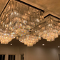 Odeom 7-Layer Crystal Square Chandelier 47"