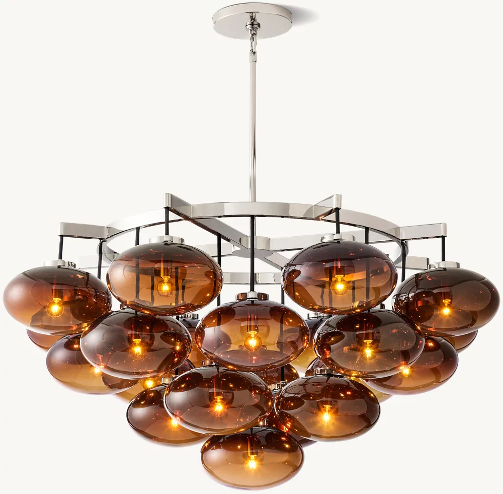 Cabrette Round Chandelier 48"-MEET LIGHTING