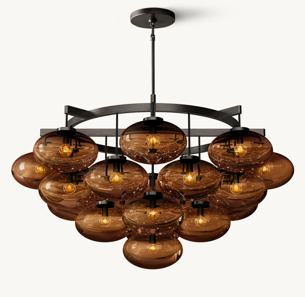 Cabrette Round Chandelier 48"