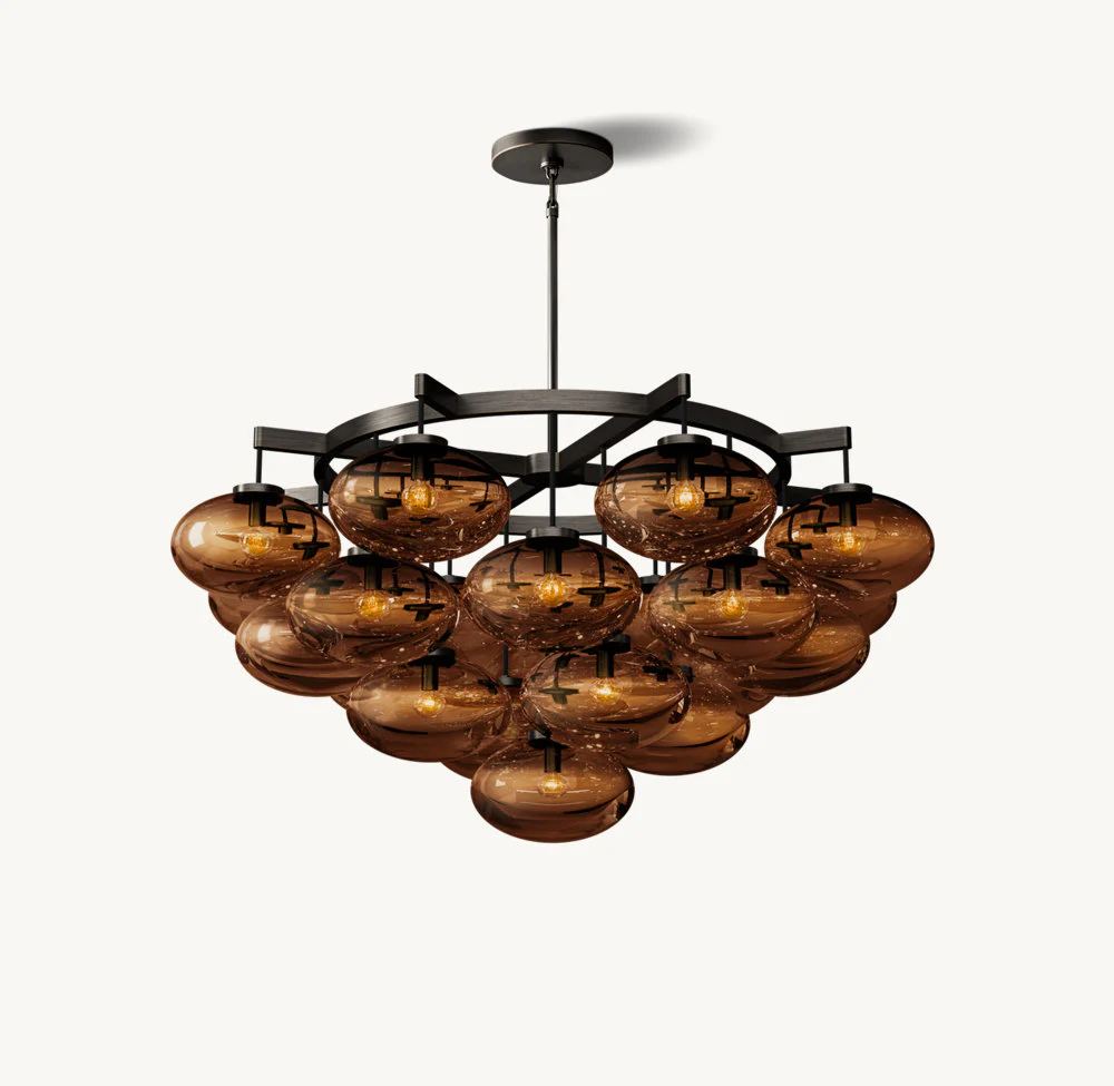 Cabrette Round Chandelier 48"