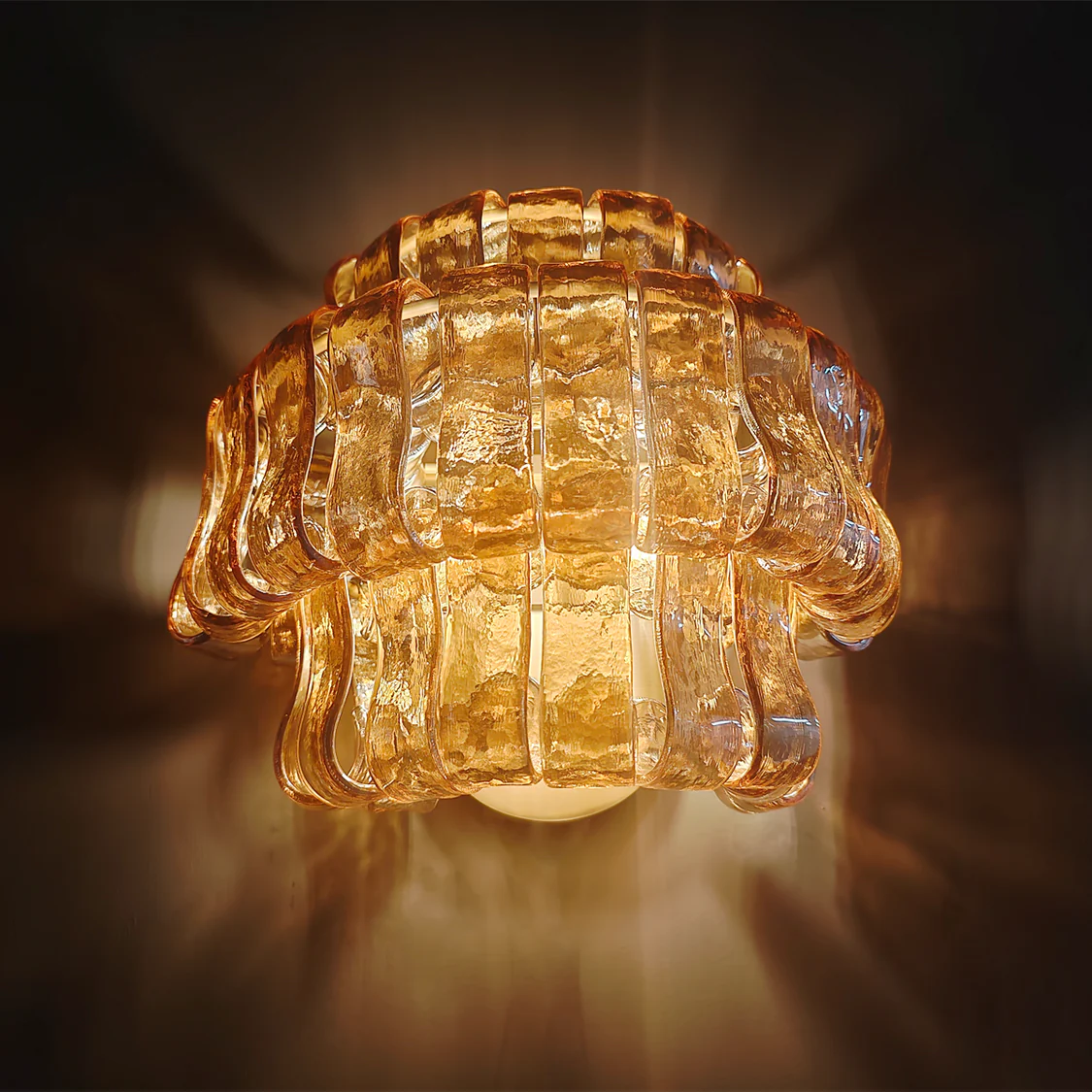 Ghiaccio Art Glass Wall Sconce