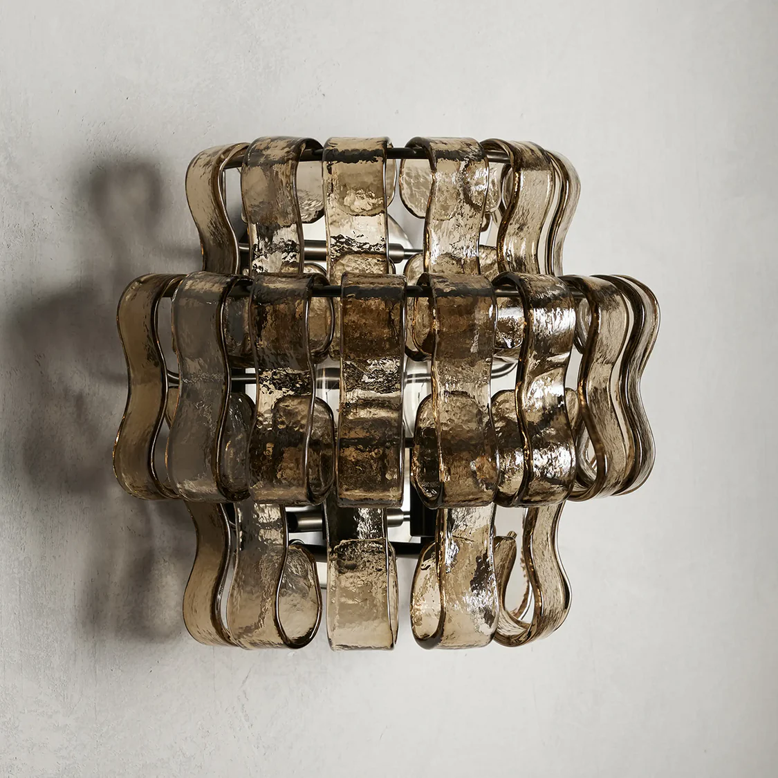 Ghiaccio Art Glass Wall Sconce