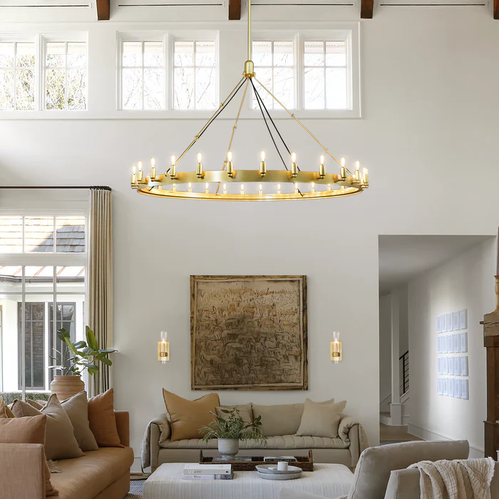 Camino Vintage Filament Outdoor Round Chandelier-MEET LIGHTING