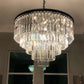 1920s Odem 7-Layer Crystal Round Chandelier 44"