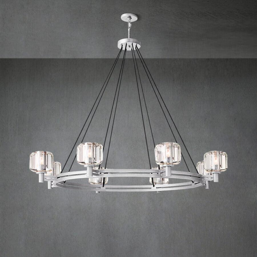 Demart Double Round Chandelier 48"-MEET LIGHTING