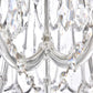 19TH Clear Rococo Royal Cut Crystal Round Chandelier 60"