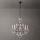 19TH Rococo Crystal Round Chandelier 28"