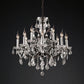 19TH Rococo Crystal Round Chandelier 28"