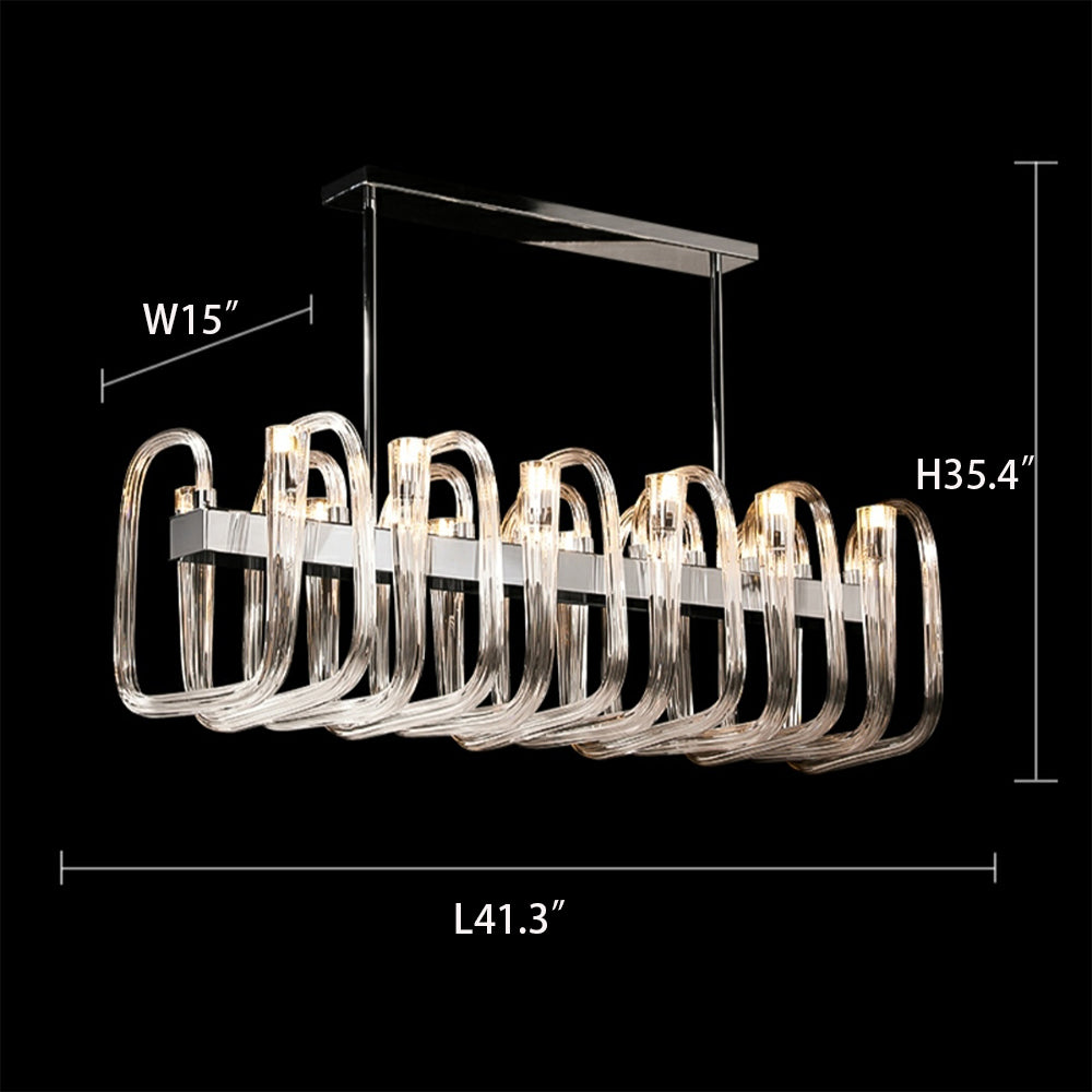 Fashion 12/ 16/ 32 Lights Glass Chandelier Classic Candle Style Ceiling Light Fixture For Living/ Dining Room Decoration-MEET LIGHTING