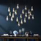 Modern Raindrop Rectangle Chandelier