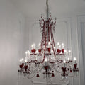 European-style Luxury Colorful Candle Crystal Oversized Chandelier Art Branch Designer Foyer/Staircase Light Fixture-MEET LIGHTING