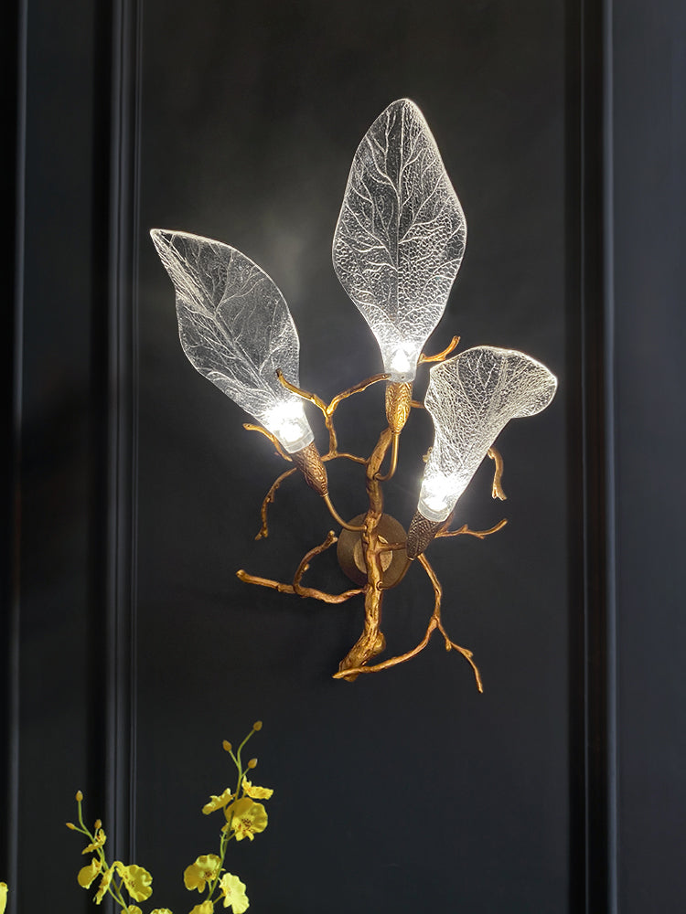 Contemporary Brass Wall Sconce  Kevin Studio   