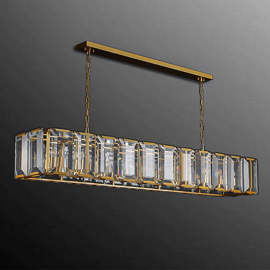 Harlow Crystal Rectangular Chandelier 42"