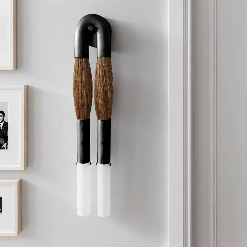 Antonia Horsehair Double Sconce by Meetlighting