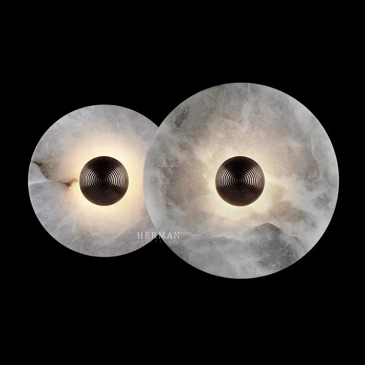 Median Alabaster Flush mount - 2 Surface by Meetlighting