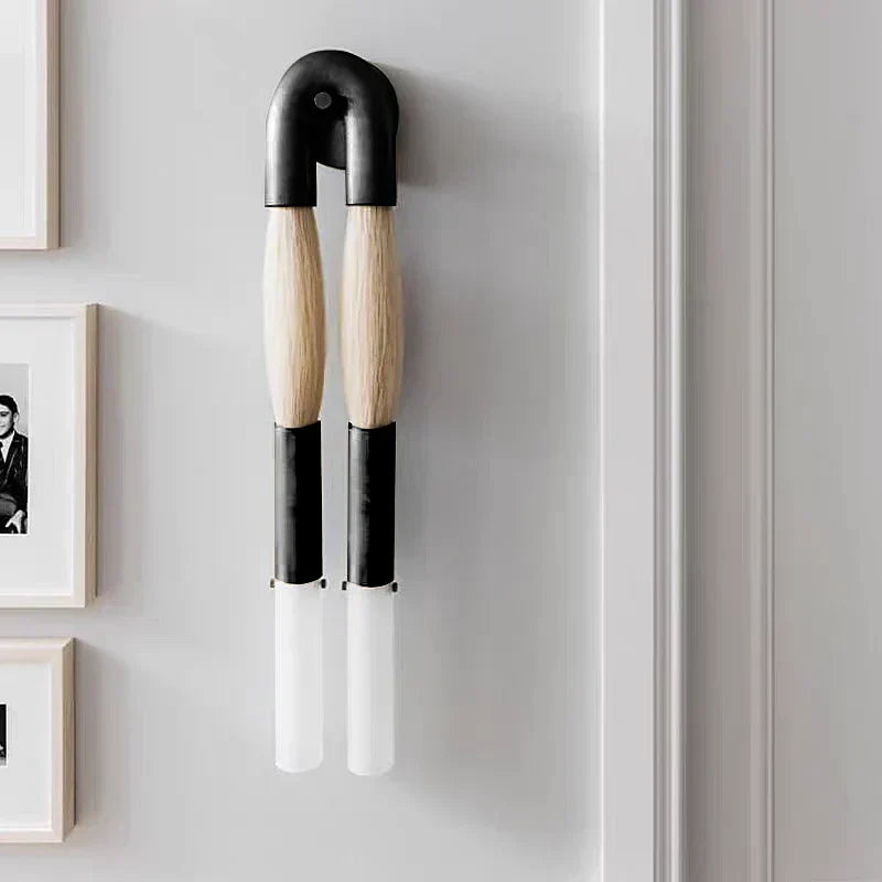 Antonia Horsehair Double Sconce by Meetlighting