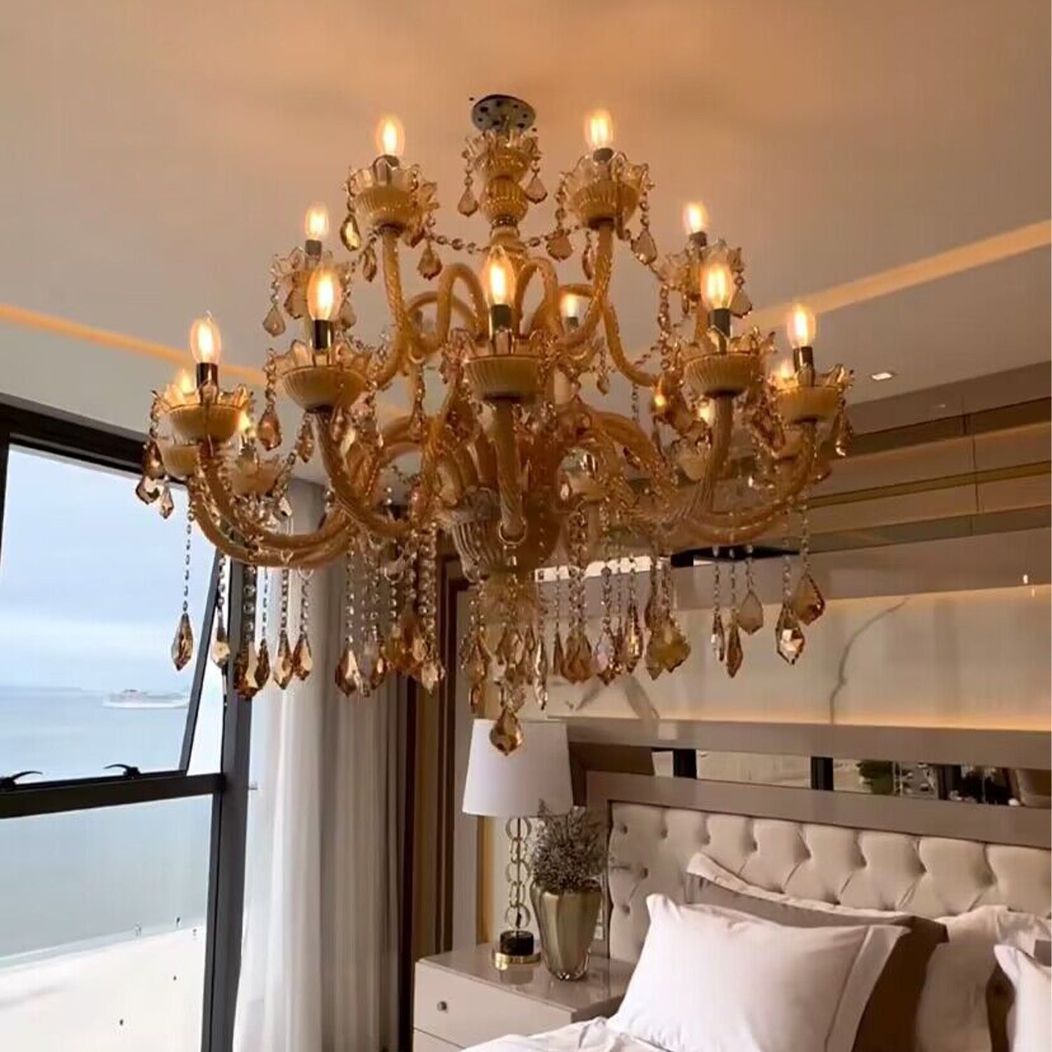 European Luxury Living Room Crystal Chandelier Vintage Candle Chandelier Dining Room Decorative Light Fixture-MEET LIGHTING