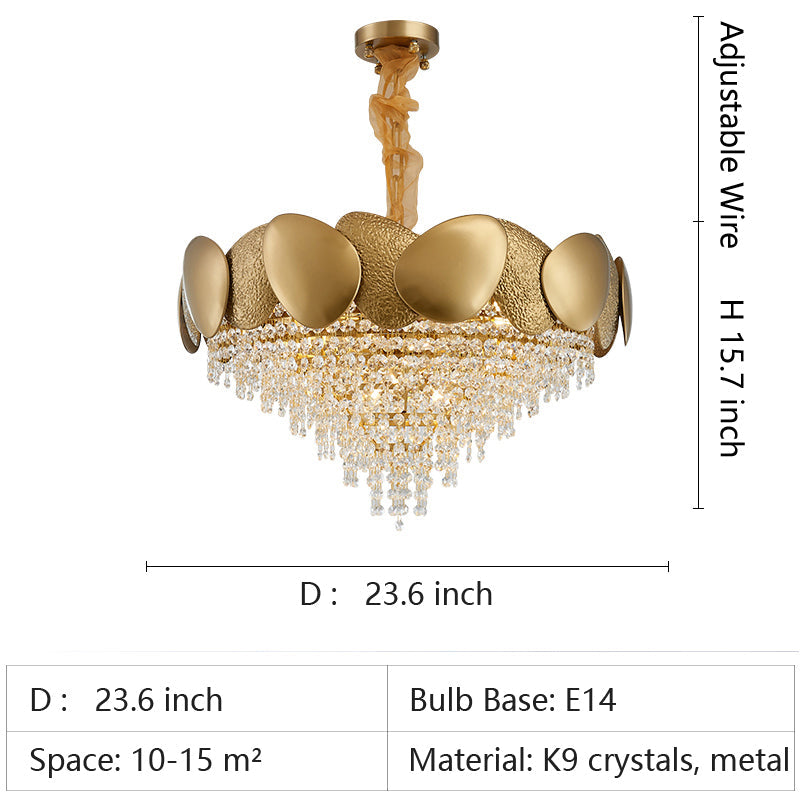 Modern Italian Style Crystal Tassel Chandelier-MEET LIGHTING