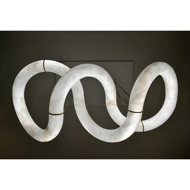 Infinity 12 & 16 Alabaster Pendant Light by Meetlighting