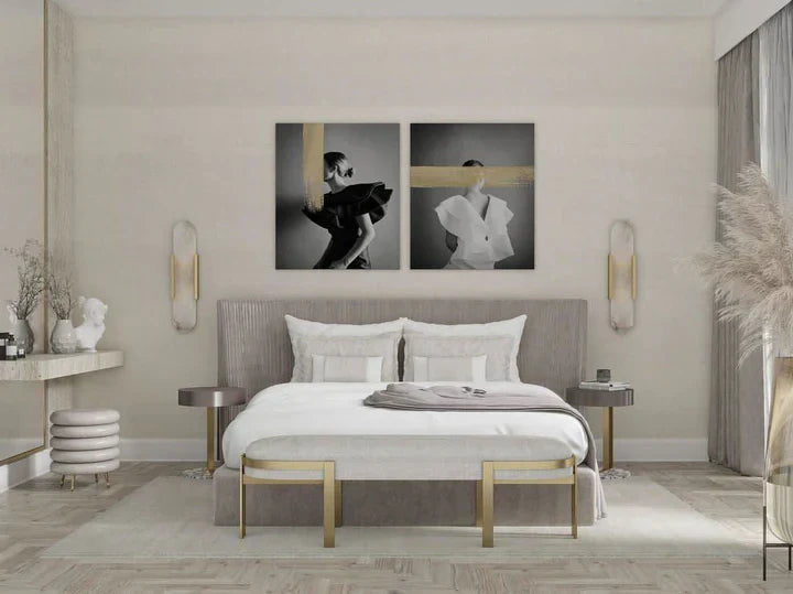 Modern Melange Elongated Alabaster Linear Wall Sconce