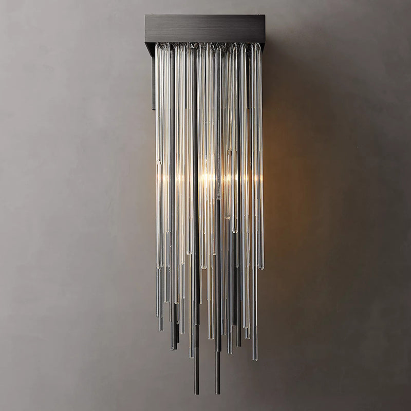 Casocada Crystal And Metal Rods Wall Sconce