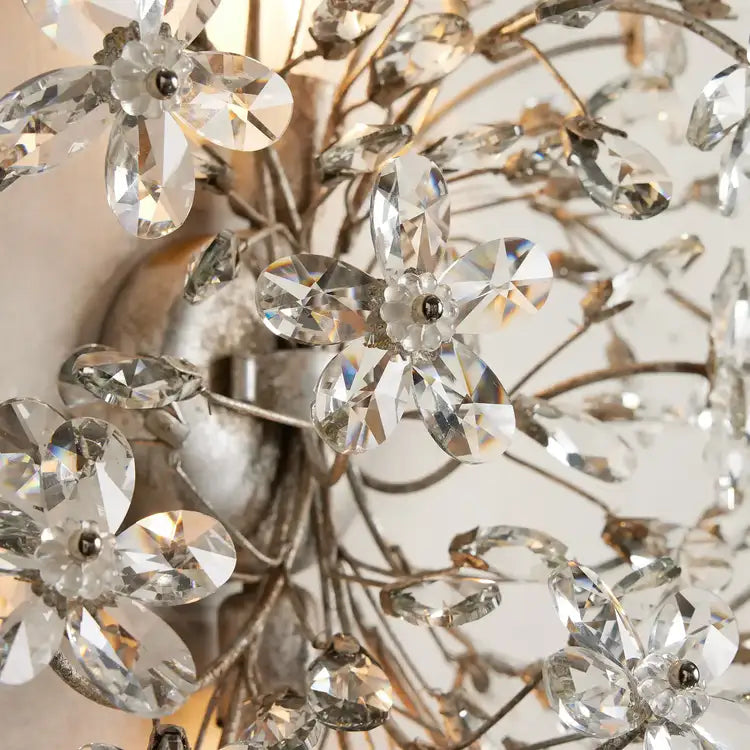 Fiore 2-Light Crystal Wall Sconce