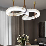 Contemporary Nordic Alabaster Chandelier