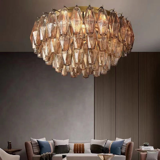 Chara Round Ceiling Chandelier 24"