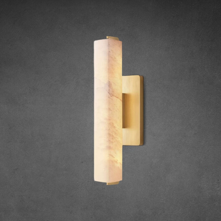 Audon Alabaster Single Sconce