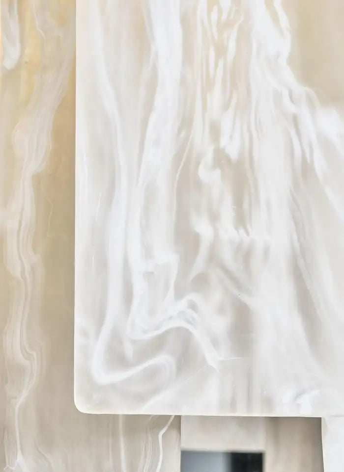 Murano Glass Alabaster Chandelier