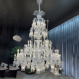 Opulent Classic Candle Crystal Grand Chandelier chandeliers for dining room,chandeliers for stairways,chandeliers for foyer,chandeliers for bedrooms,chandeliers for kitchen,chandeliers for living room Kevinstudiolives 157 Lights 98.4" W x 149.6" H  