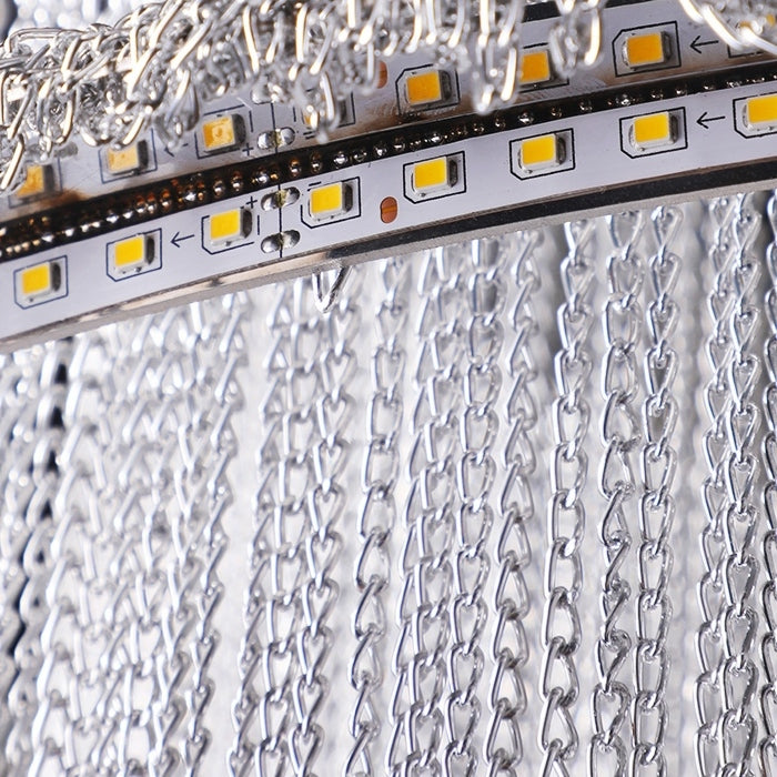 Extra Large Multi-layered Post-Modern Luxury Metal Chains Chandelier for High-ceiling Room-MEET LIGHTING