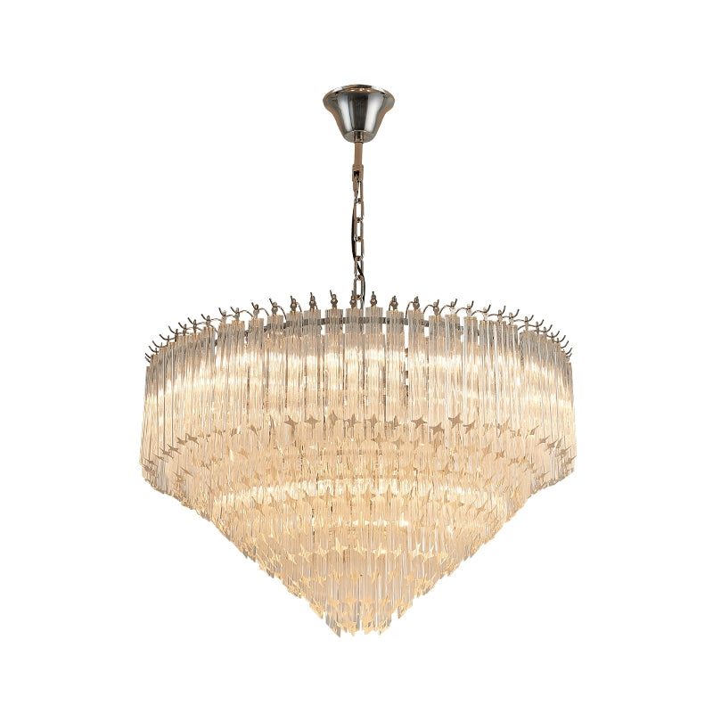 Multi-Tier Modern Light Luxury Crystal Rods Pendant Chandelier for Living Room/Bedroom/Foyer/Entrys-MEET LIGHTING