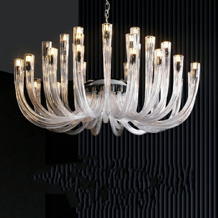 Fashion 12/ 16/ 32 Lights Glass Chandelier Classic Candle Style Ceiling Light Fixture For Living/ Dining Room Decoration-MEET LIGHTING