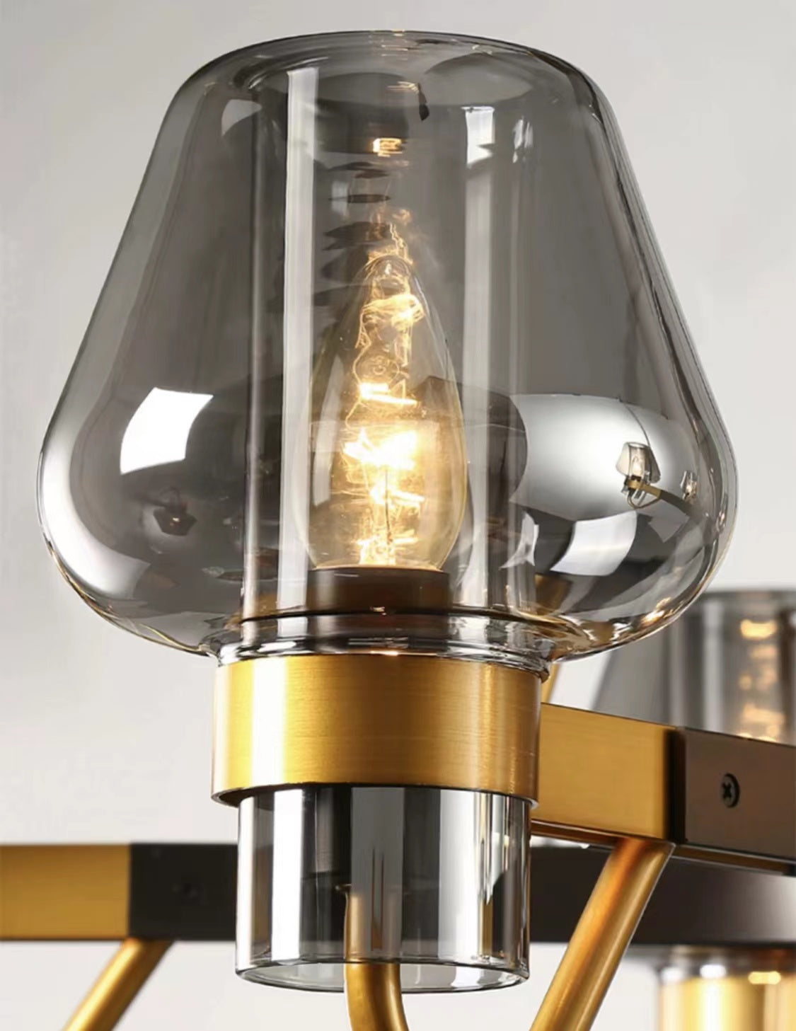 Post-modern Light Luxury Full Brass Chandelier for Living Room/Bedroom-MEET LIGHTING