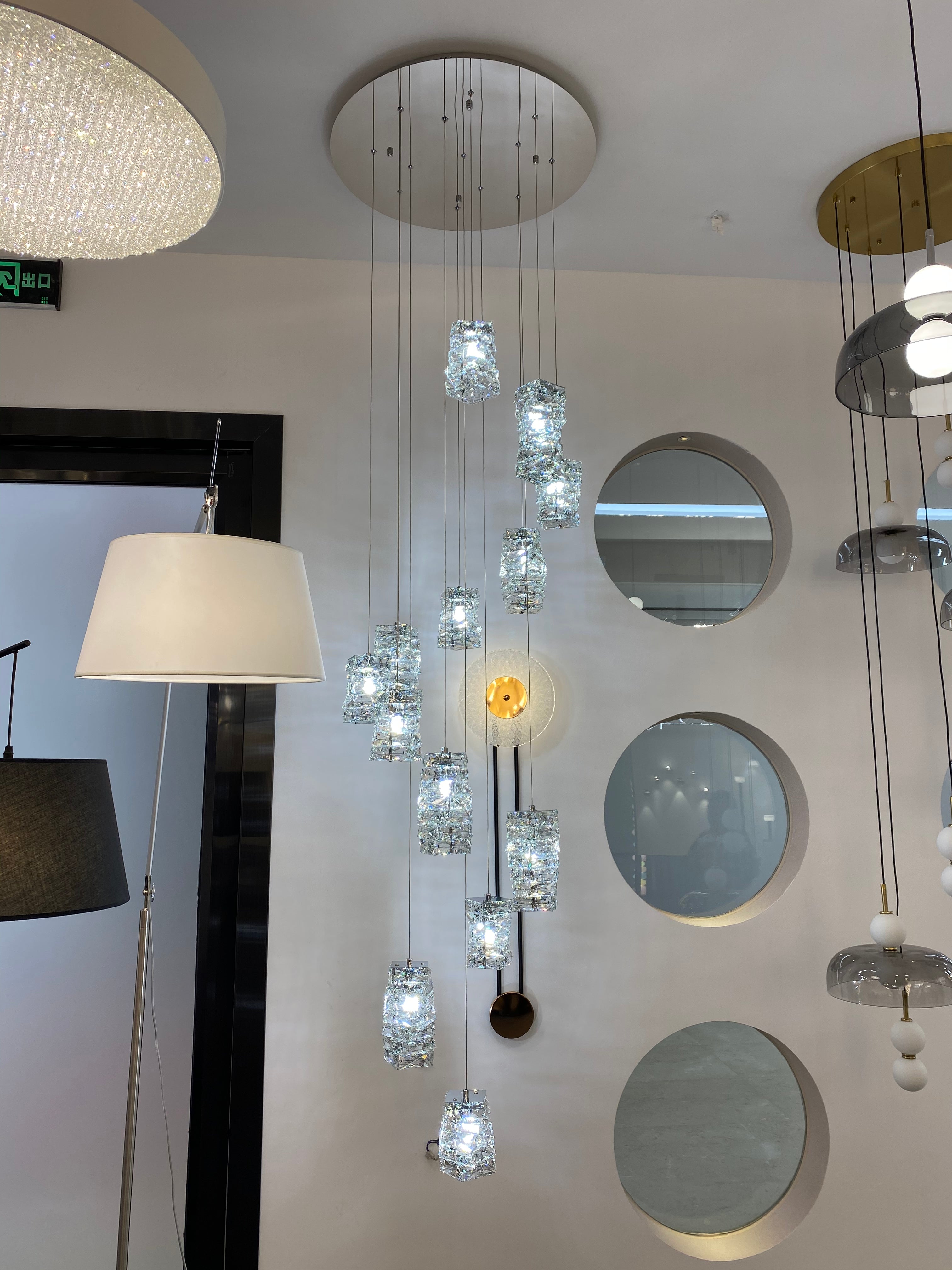 New Arrival Modern Crystal Chandelier for Staircase-MEET LIGHTING