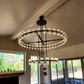 Arcachon Crystal Shade Two-Tier Round Chandelier 60"