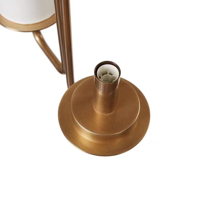 Modern Style Minimalism White Shades Chandelier/Wall Light in Brass-MEET LIGHTING