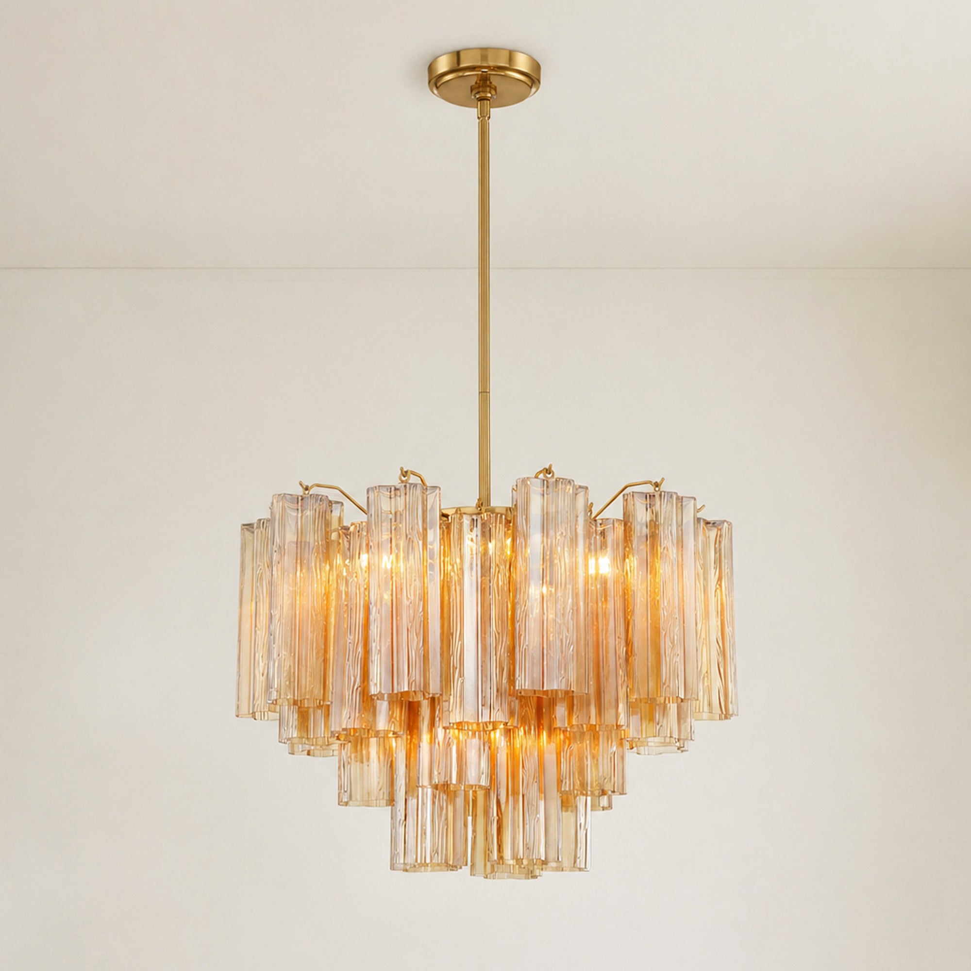 Addis Glass Chandelier by Meetlighting