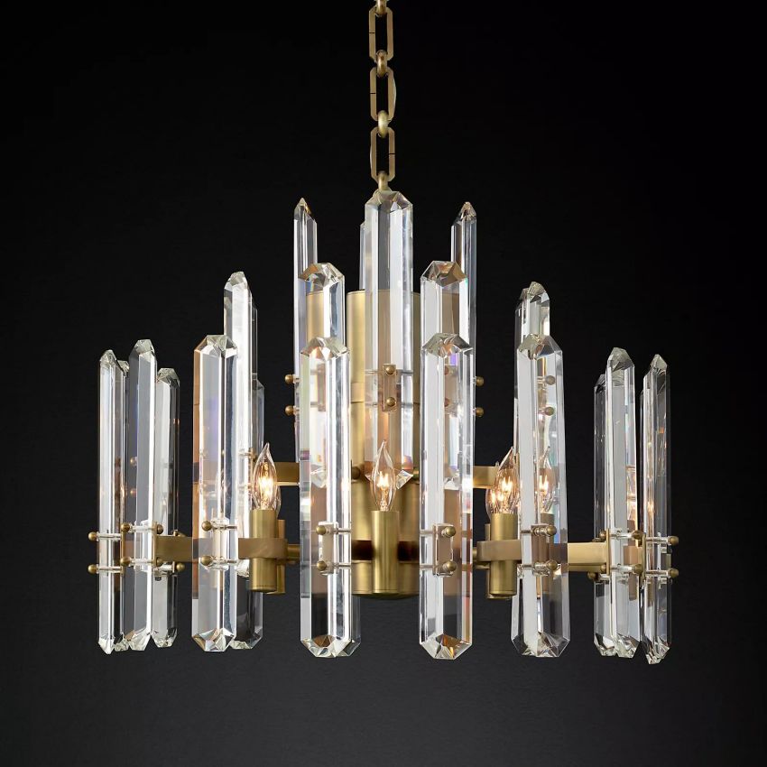 Downton Round Chandelier 24"