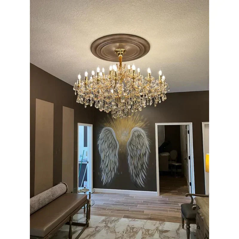 Allumage Extra Wide Classic Crystal Chandelier - Meetlighting