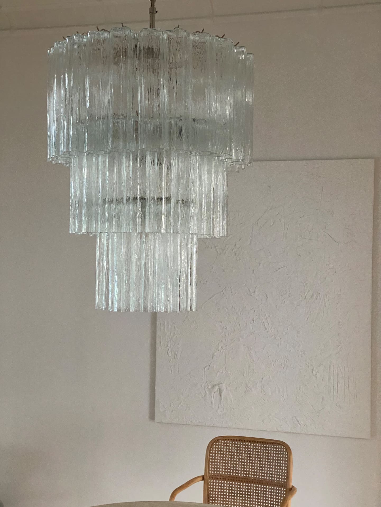 Murano Chandelier – 52 tubes – Transparent by Meetlighting