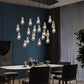 Modern Raindrop Rectangle Chandelier