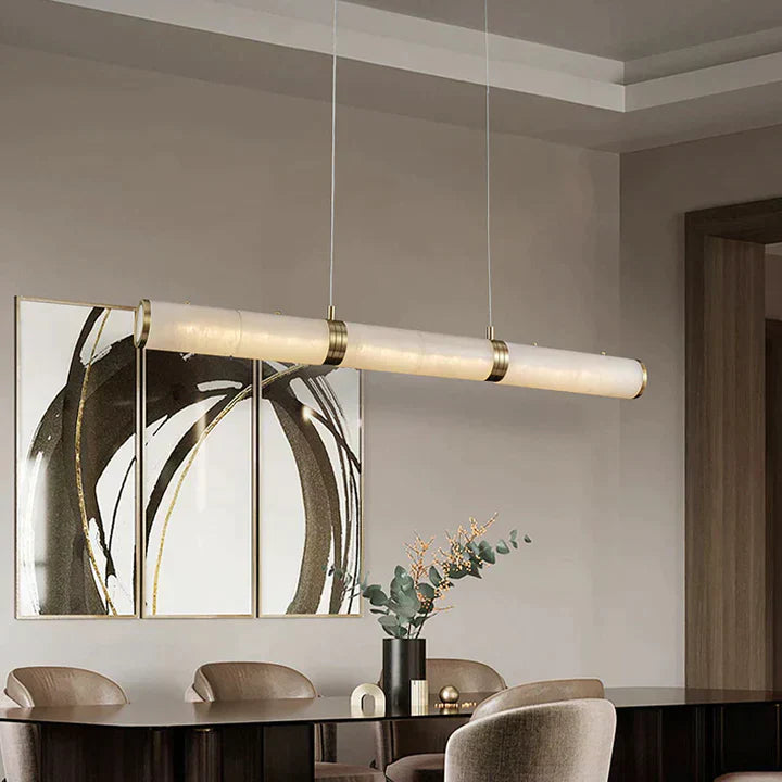 Alabaster Modern Linear Chandelier