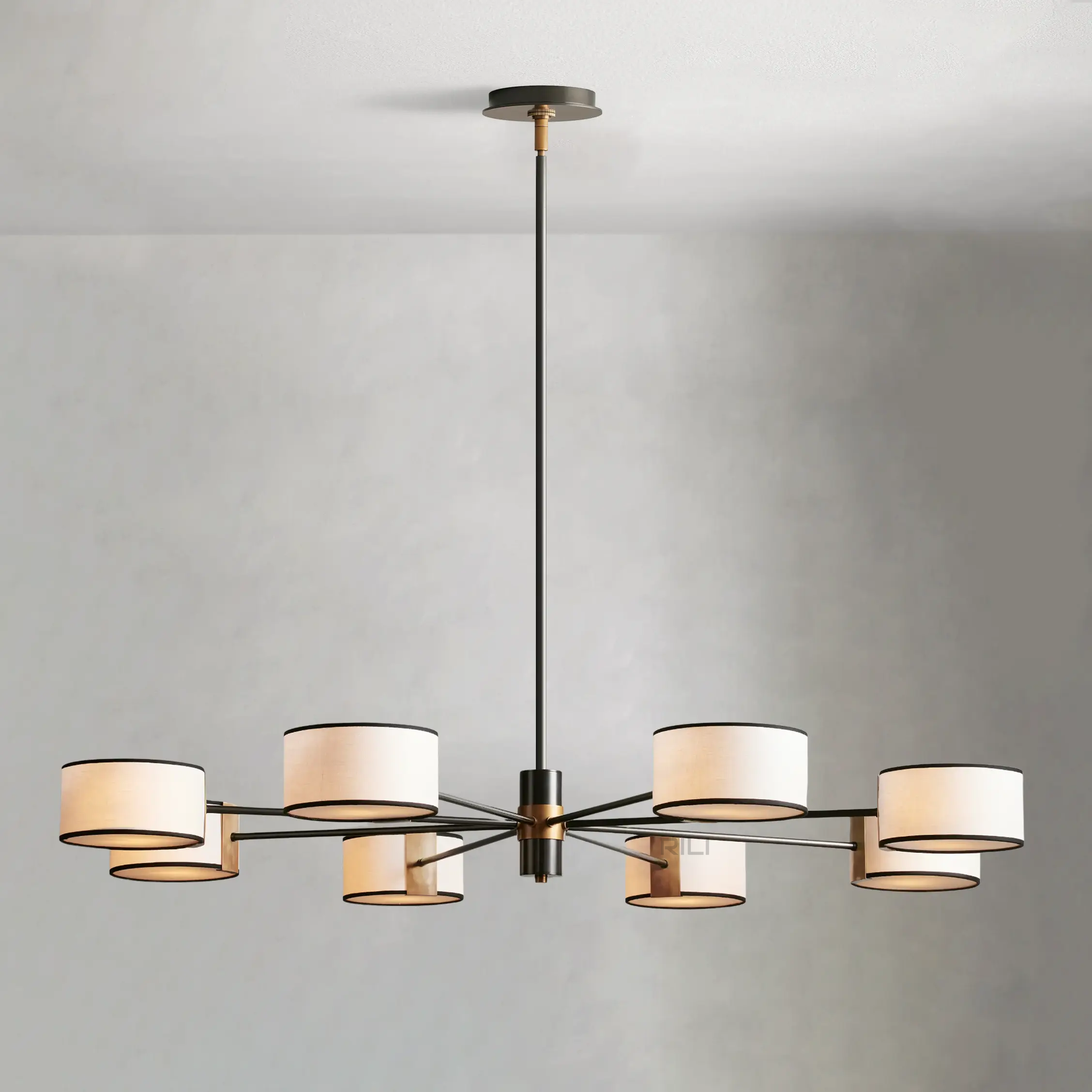 Daphne Fabric Round Chandelier
