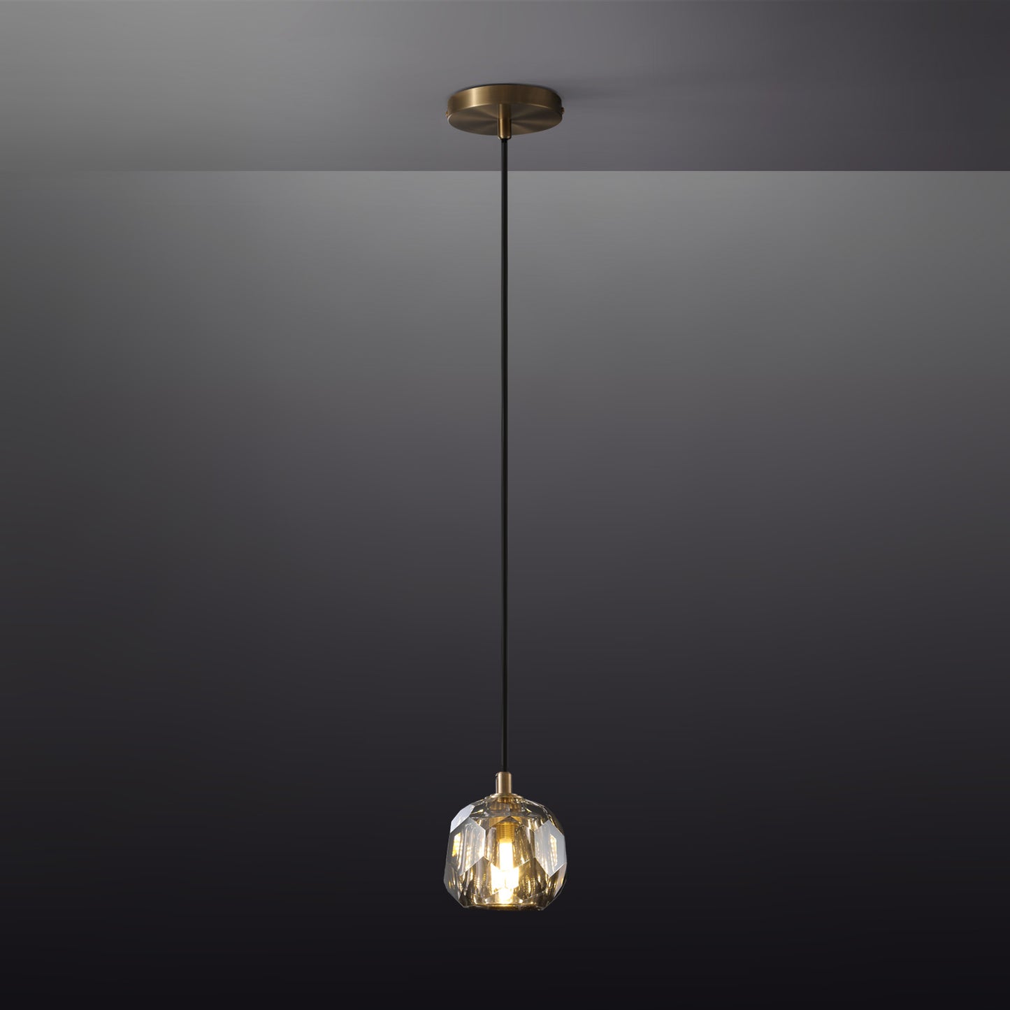 Boule Modern Crystal Kitchen Island Pendant Light(Cord)